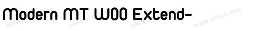 Modern MT W00 Extend字体转换